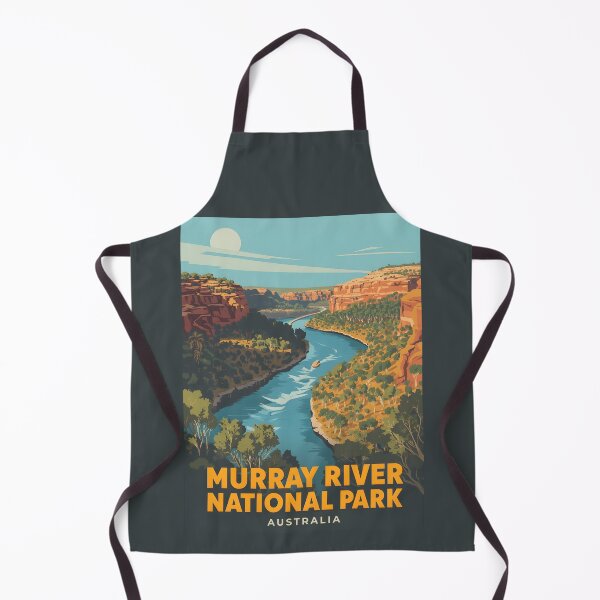 Item preview, A Vintage Illustration of Murray River National Park - Australia designed and sold by GoodOldVintage.