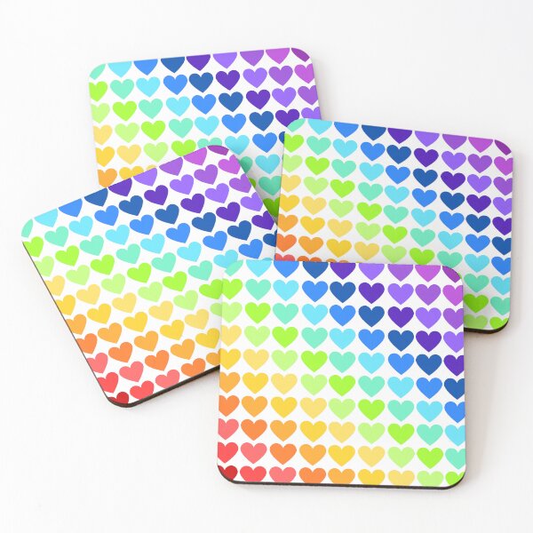 Item preview, RainbowHearts designed and sold by Cute&Little Ghosts.