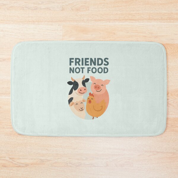 Item preview, Friends Not Food Vegan Plant Based Go Vegan Animals Pigs Cows Chickens Sheep designed and sold by Annika Shurafa.
