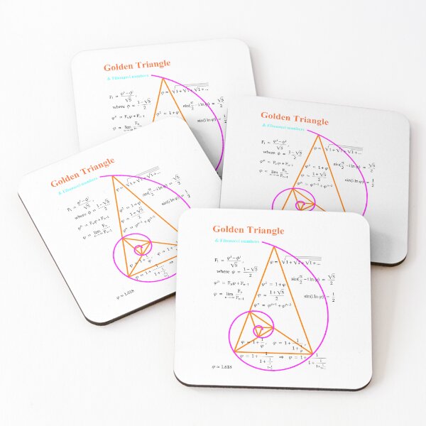 Item preview, Golden Triangle & Fibonacci Numbers designed and sold by brainyideasai.