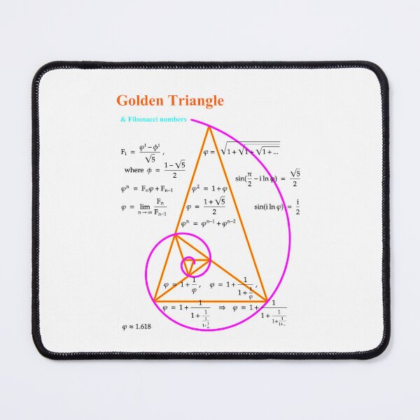 Item preview, Golden Triangle & Fibonacci Numbers designed and sold by brainyideasai.