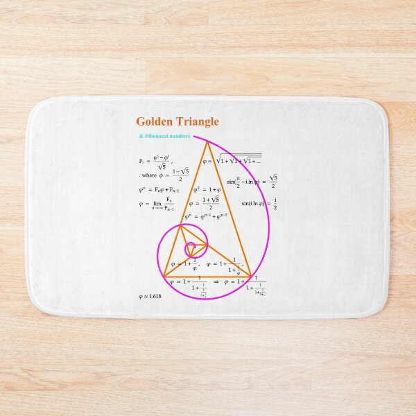 Item preview, Golden Triangle & Fibonacci Numbers designed and sold by brainyideasai.