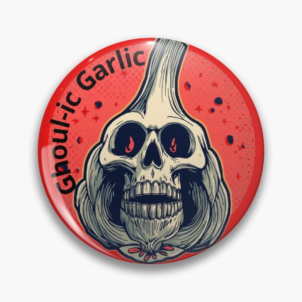 Item preview, Ghoul-ic Garlic – Spooky Haunted Garlic Halloween Design designed and sold by dotitoko.