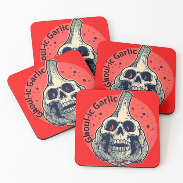 Item preview, Ghoul-ic Garlic – Spooky Haunted Garlic Halloween Design designed and sold by dotitoko.