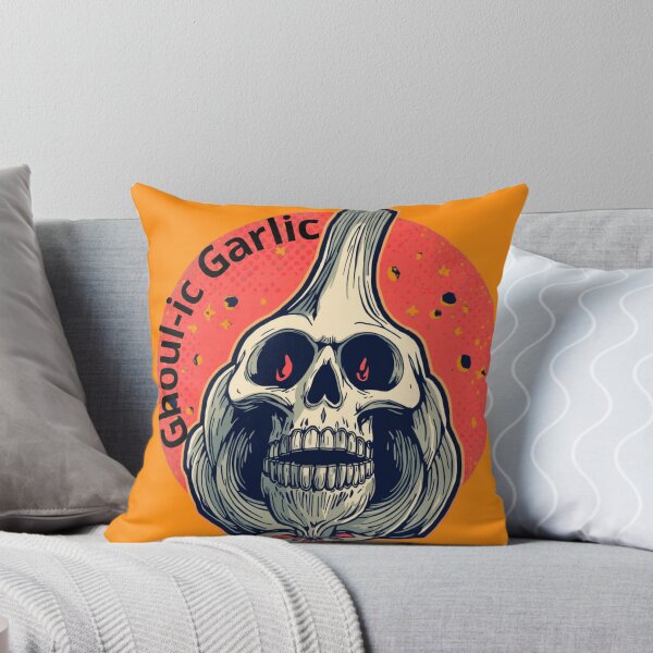 Item preview, Ghoul-ic Garlic – Spooky Haunted Garlic Halloween Design designed and sold by dotitoko.