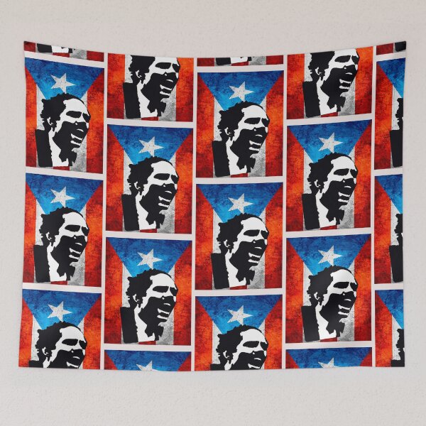 Item preview, El maestro boricua Pedro Albizu Campos Puerto Rico flag  designed and sold by erozzz.