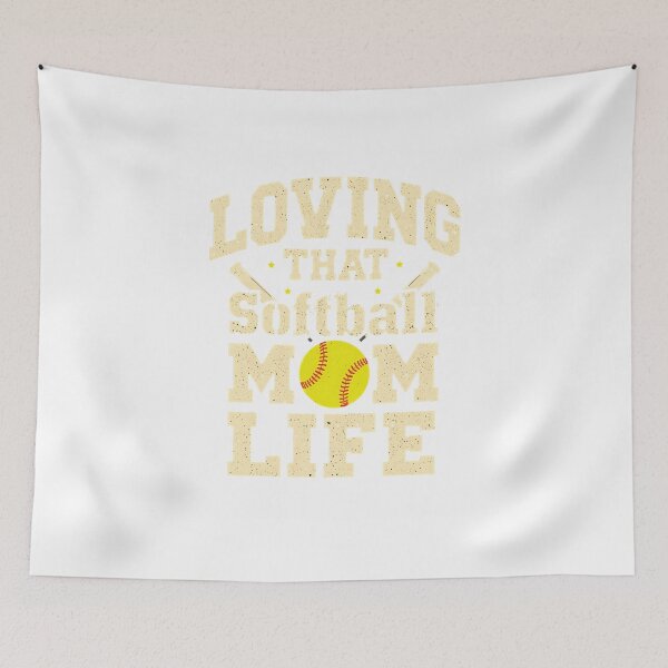 Item preview, Loving That Softball Mom Life T-Shirt, Funny Shirt, Valentine Shirt gift, Valentine Day Cut File, gift for Mom, designed and sold by GAIDREDA.