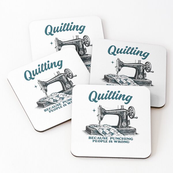 Item preview, Quilting Because Punching People Is Wrong Patterns Quilter designed and sold by Miumed.
