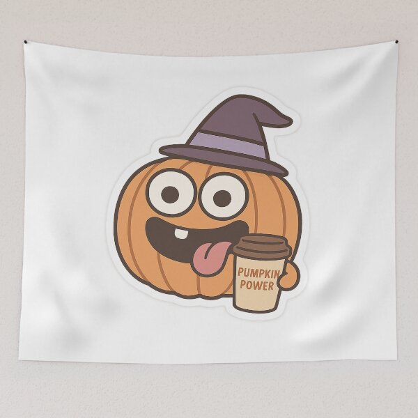 Item preview, Funny Pumpkin Power Halloween designed and sold by GusiaTreasures.