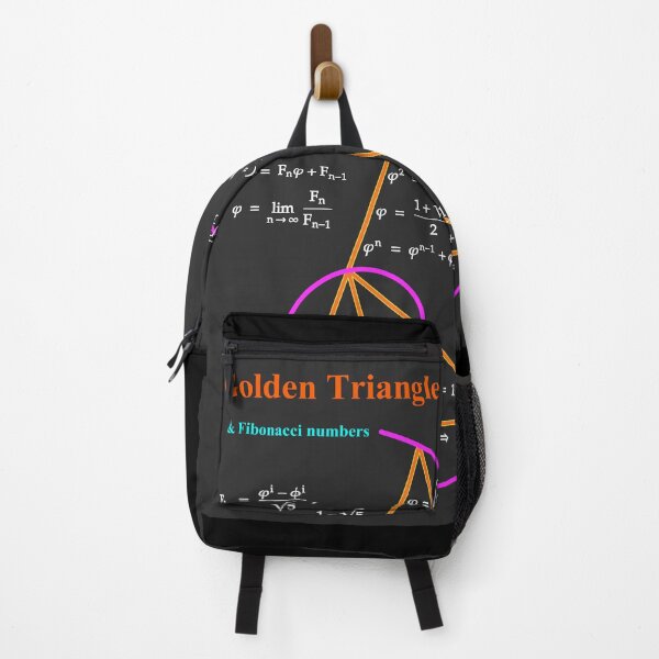Item preview, Golden Triangle & Fibonacci Numbers - Night designed and sold by brainyideasai.