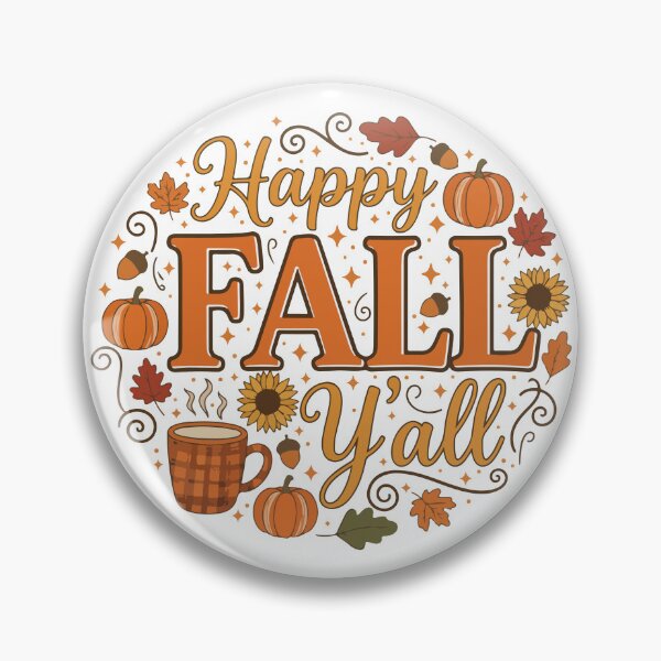 Item preview, Happy Fall Y’all – Cute Autumn Pumpkins & Leaves designed and sold by Charaff.