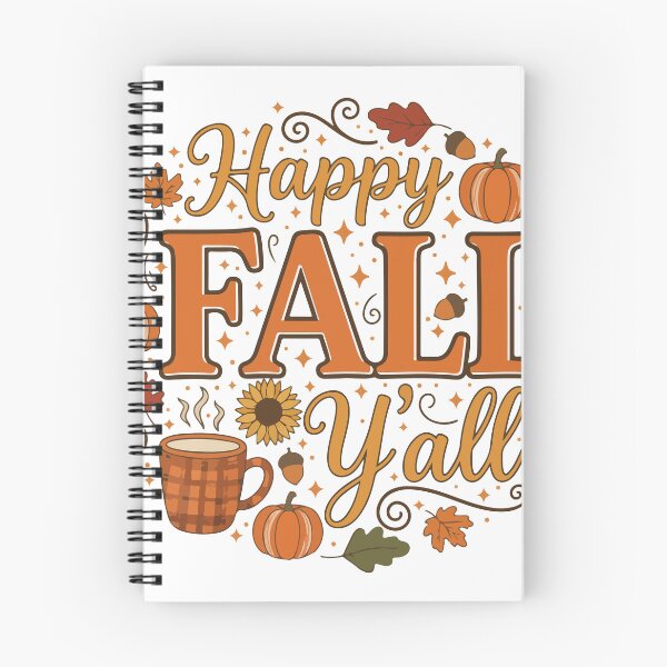 Item preview, Happy Fall Y’all – Cute Autumn Pumpkins & Leaves designed and sold by Charaff.