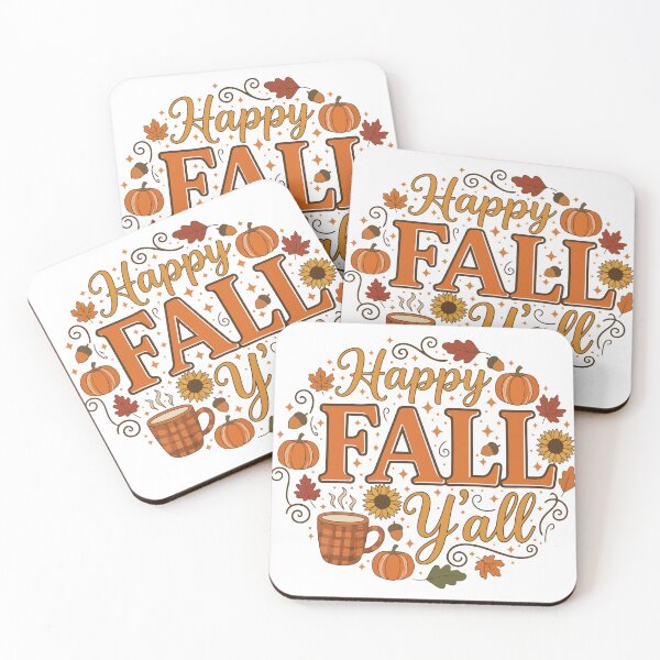 Item preview, Happy Fall Y’all – Cute Autumn Pumpkins & Leaves designed and sold by Charaff.