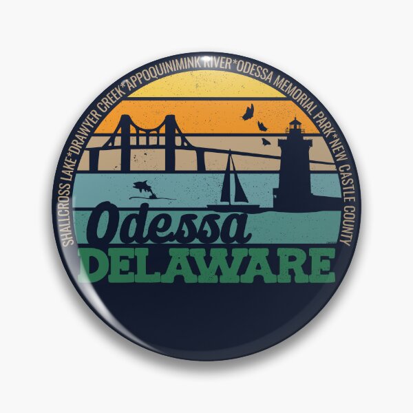 Item preview, Odessa Delaware Retro Sunset Local Pride Logo  designed and sold by CRHPOD20.