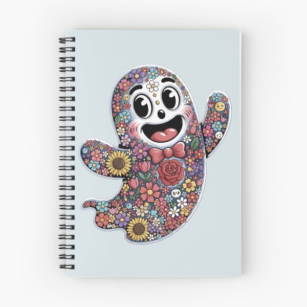 Item preview, Floral Ghost – Cute Colorful Spirit with Flowers designed and sold by SidTastic .