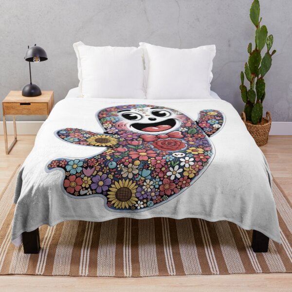 Item preview, Floral Ghost – Cute Colorful Spirit with Flowers designed and sold by SidTastic .