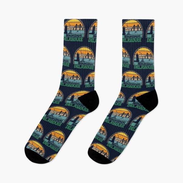 Item preview, Noxontown Delaware Retro Sunset Local Pride Logo  designed and sold by CRHPOD20.