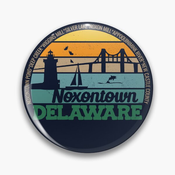 Item preview, Noxontown Delaware Retro Sunset Local Pride Logo  designed and sold by CRHPOD20.