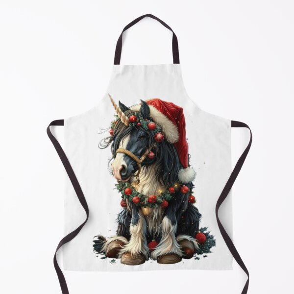 Item preview, Christmas Unicorn Horse – Year of the Red Fire Horse 2026 designed and sold by AlexLineArt.