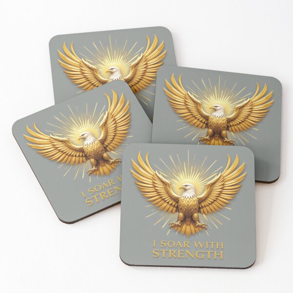 Item preview, I Soar With Strength | Isaiah 40:31 Eagle Christian Art designed and sold by GJ Kul.