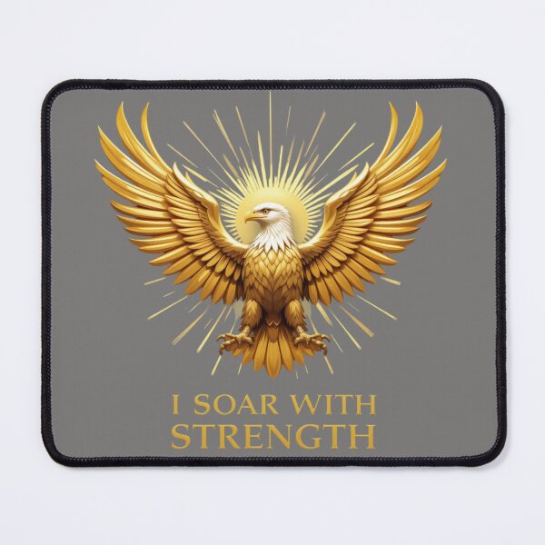 Item preview, I Soar With Strength | Isaiah 40:31 Eagle Christian Art designed and sold by GJ Kul.