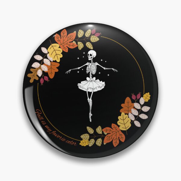 Item preview, Dancing Skeleton Autumn Leaves Fall Is My Favorite Color designed and sold by SimpleButMeArt.
