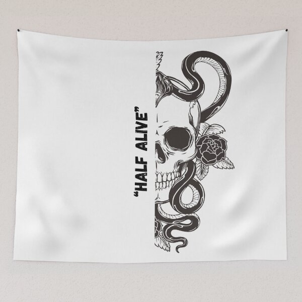 Item preview, Half Skull Snake Rose – Half Alive designed and sold by AkaalPrints.