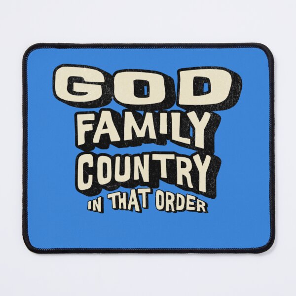 Item preview, Faith God Family Country In That Order Patriotic Style designed and sold by Feather Art.