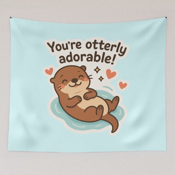 Item preview, You’re Otterly Adorable! designed and sold by Wisps & Whiskers Designs.