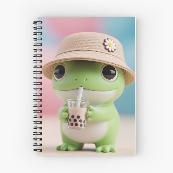 Item preview, Frog Sipping Boba Tea designed and sold by PixelEchos.