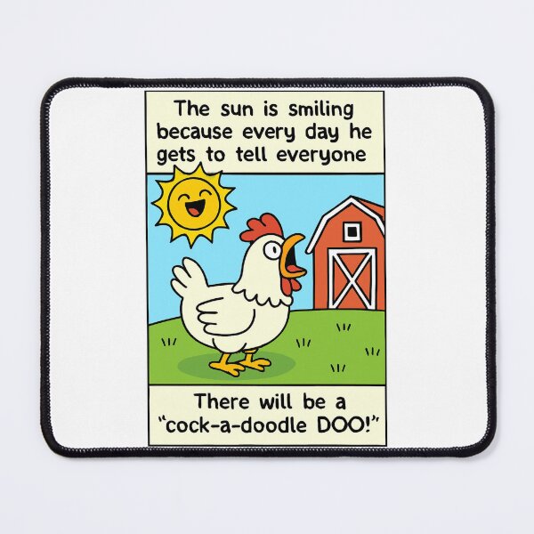 Artikelvorschau, „Smiling Sun und der Barnyard Joke“ entworfen und verkauft von Chill Doodles.