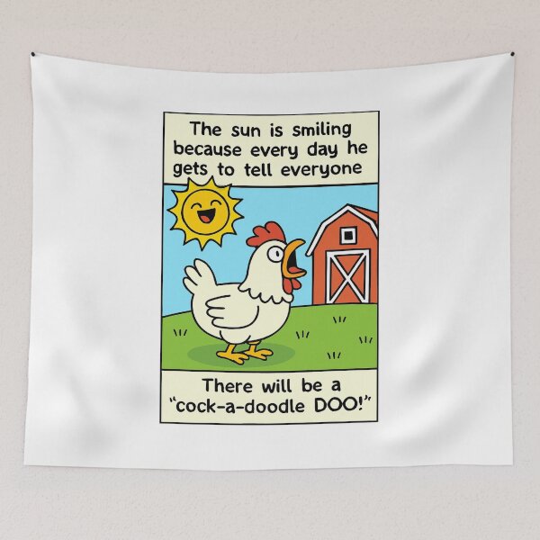 Item preview, "Smiling Sun and the Barnyard Joke" designed and sold by Chill Doodles.