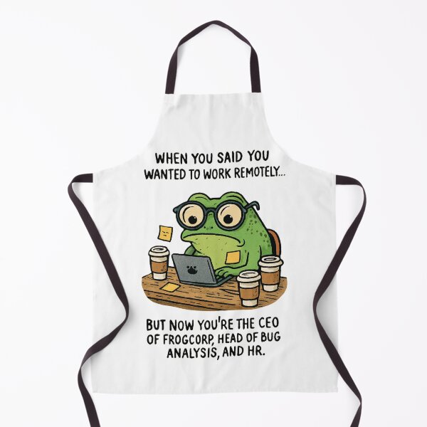 Artikelvorschau, CEO von Remote Work Frog entworfen und verkauft von Chill Doodles.