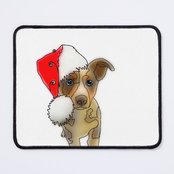 Item preview, Cute Puppy Wearing Christmas Santa Hat - animalzinhats designed and sold by Ashley’sAnimalz.