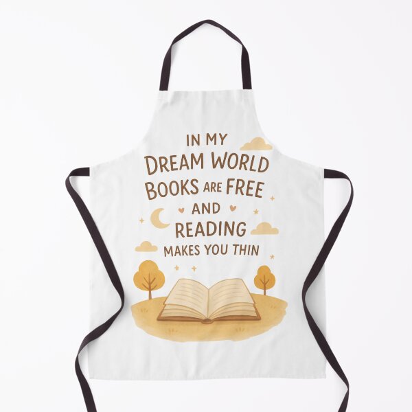 Item preview, In My Dream World Books Are Free and Reading Makes You Thin designed and sold by DemureArtsy.