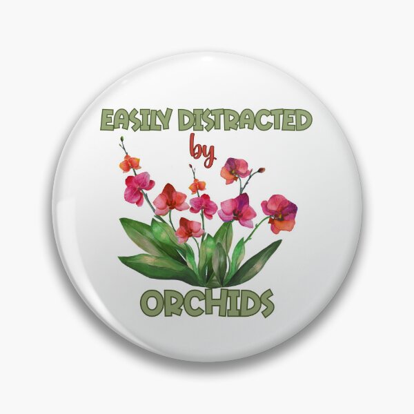 Item preview, Easily Distracted by Orchids Funny Orchid Lover Plant Flower Gardening  designed and sold by Nzgiftsandmore.