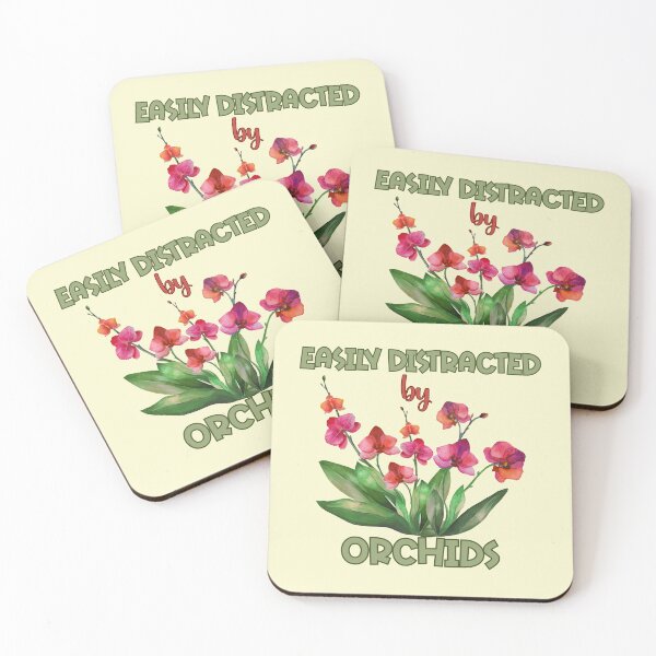 Item preview, Easily Distracted by Orchids Funny Orchid Lover Plant Flower Gardening  designed and sold by Nzgiftsandmore.