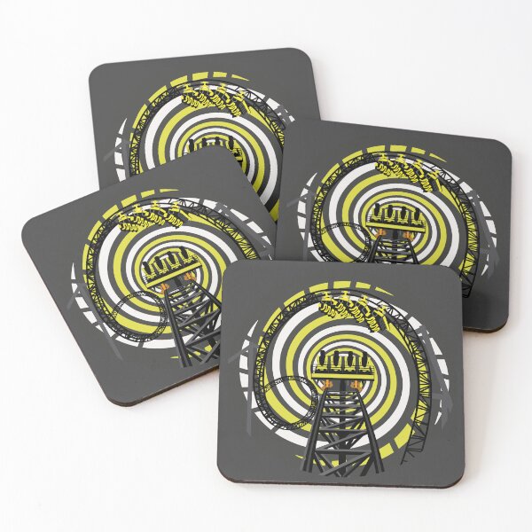 Item preview, SMILE FOREVER Shirt Design - Black and Yellow Gerstlauer Infinity Coaster designed and sold by CoasterMerch.