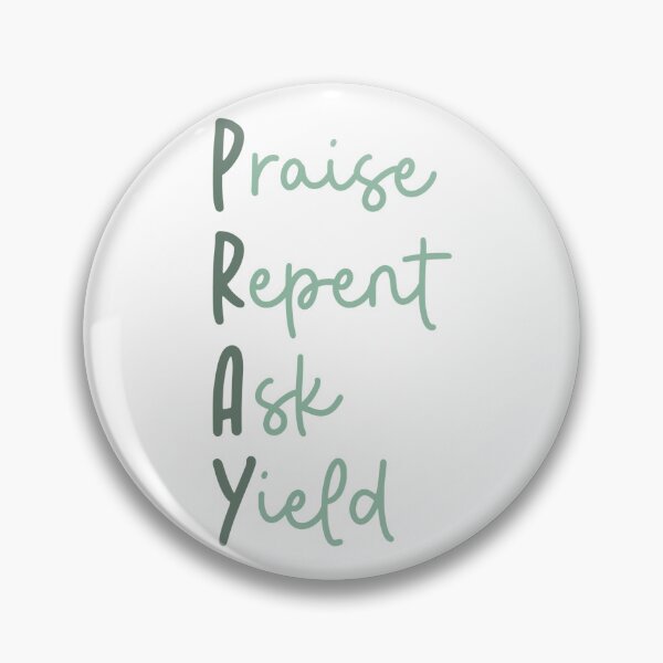 Item preview, PRAY Acronym | Praise, Repent, Ask, Yield | Christian Faith Design designed and sold by ASWDesigns.