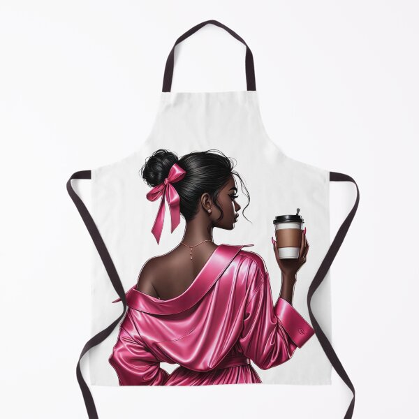 Item preview, Chic Black Woman Drinking Coffee | Cozy Lifestyle Art designed and sold by Lulunza.