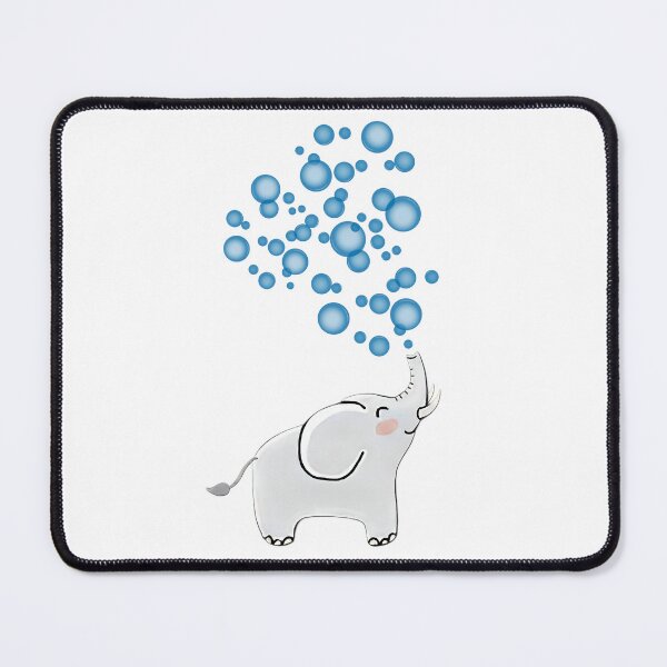 Item preview, Cute Elephant Blowing Bubbles – Whimsical Animal designed and sold by SidTastic .