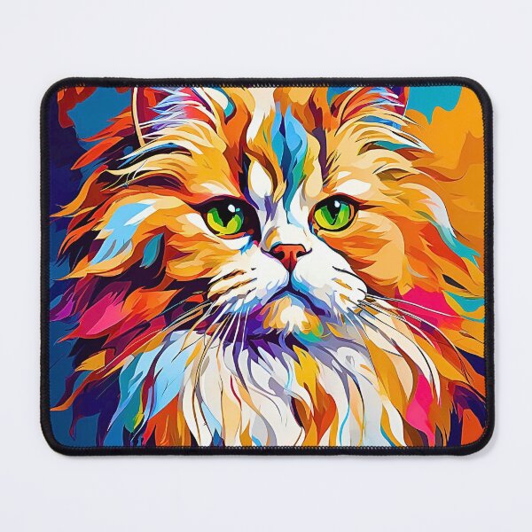 Item preview, Vibrant Modern Art Persian Cat Design – Colorful Pop Style Cat Art designed and sold by Fredster1966.