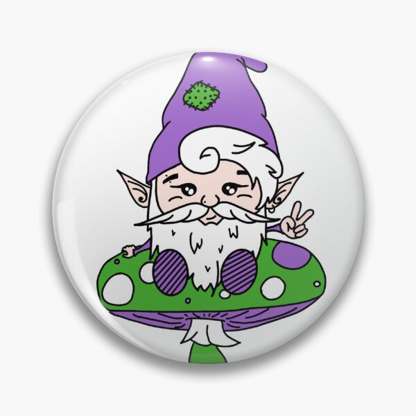 Item preview, Genderqueer Gnome on a Mushroom designed and sold by GnomeyArt.