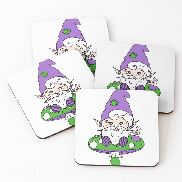 Item preview, Genderqueer Gnome on a Mushroom designed and sold by GnomeyArt.