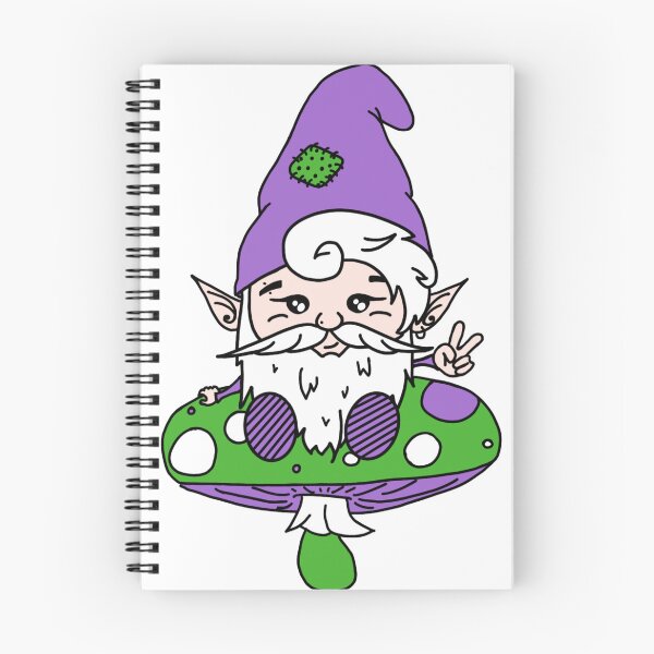 Item preview, Genderqueer Gnome on a Mushroom designed and sold by GnomeyArt.