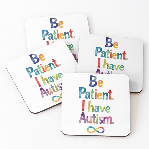 Item preview, Be Patient I Have Autism | Watercolor Rainbow Text with Infinity Symbol for Neurodiversity & ADHD Awareness designed and sold by Autism in Focus.