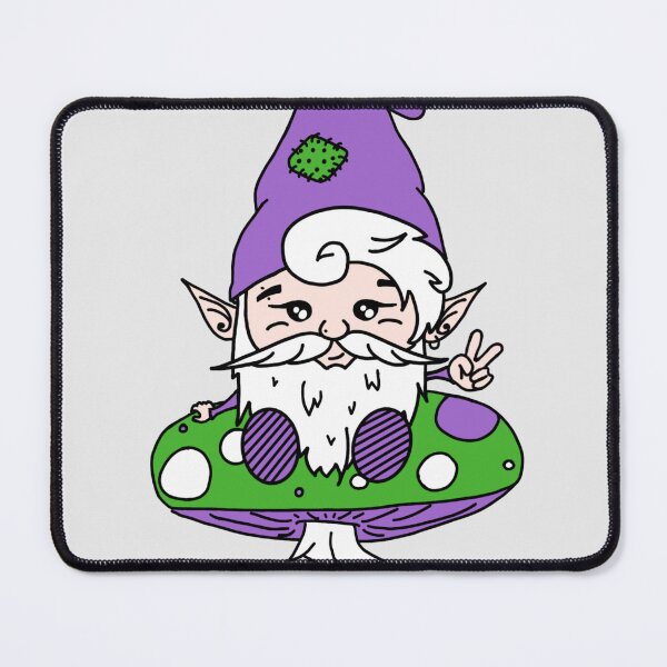 Item preview, Genderqueer Gnome on a Mushroom designed and sold by GnomeyArt.