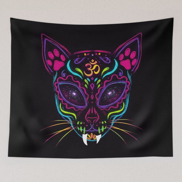 Item preview, Sugar Skull Kitty - Alien 2 designed and sold by brainyideasai.