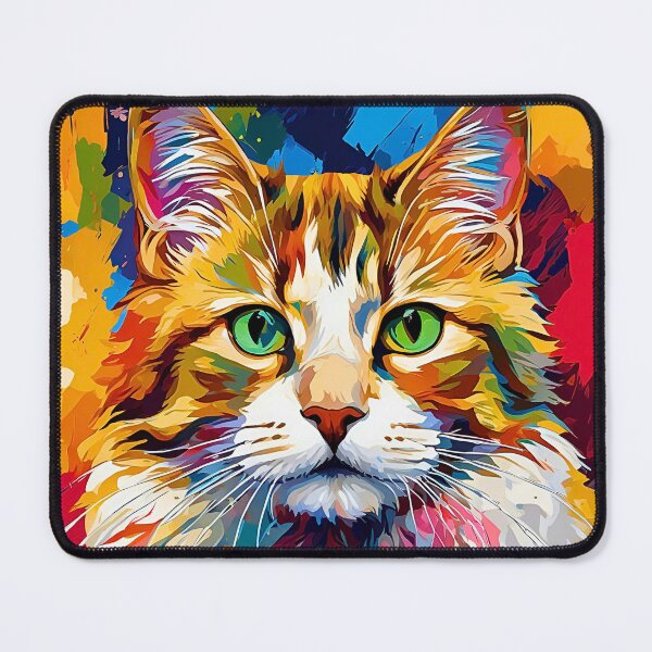 Item preview, Vibrant Modern Art Tabby Cat Design – Colorful Pop Style Cat Artwork designed and sold by Fredster1966.