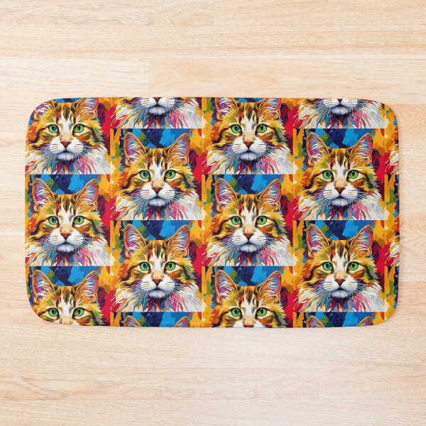 Item preview, Vibrant Modern Art Tabby Cat Design – Colorful Pop Style Cat Artwork designed and sold by Fredster1966.